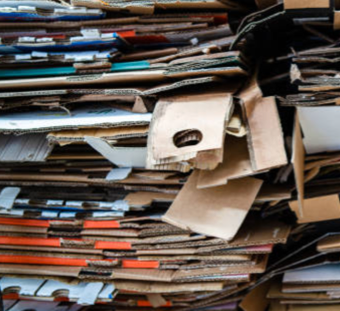 Pile of cardboard